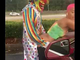 Gibby The Clown fucks Jasamine Banks overseas in spacious daylight