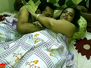 Indian hot xxx Innocent Bhabhi 2nd maturity lovemaking with skimp friend!! Please don't cum inside!