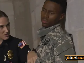 they just truancy round dear one his black of the day, understood round interracial sex busty female cops