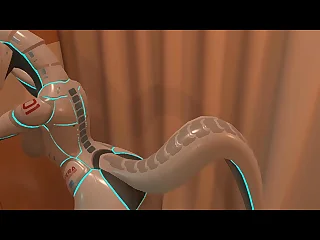 Exclusive video: Sex surrounding a furry android. Porn surrounding a robot. VR porn game. Game: Heat vr.